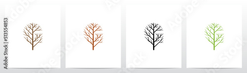 Tree Branch Forming Letter Logo G