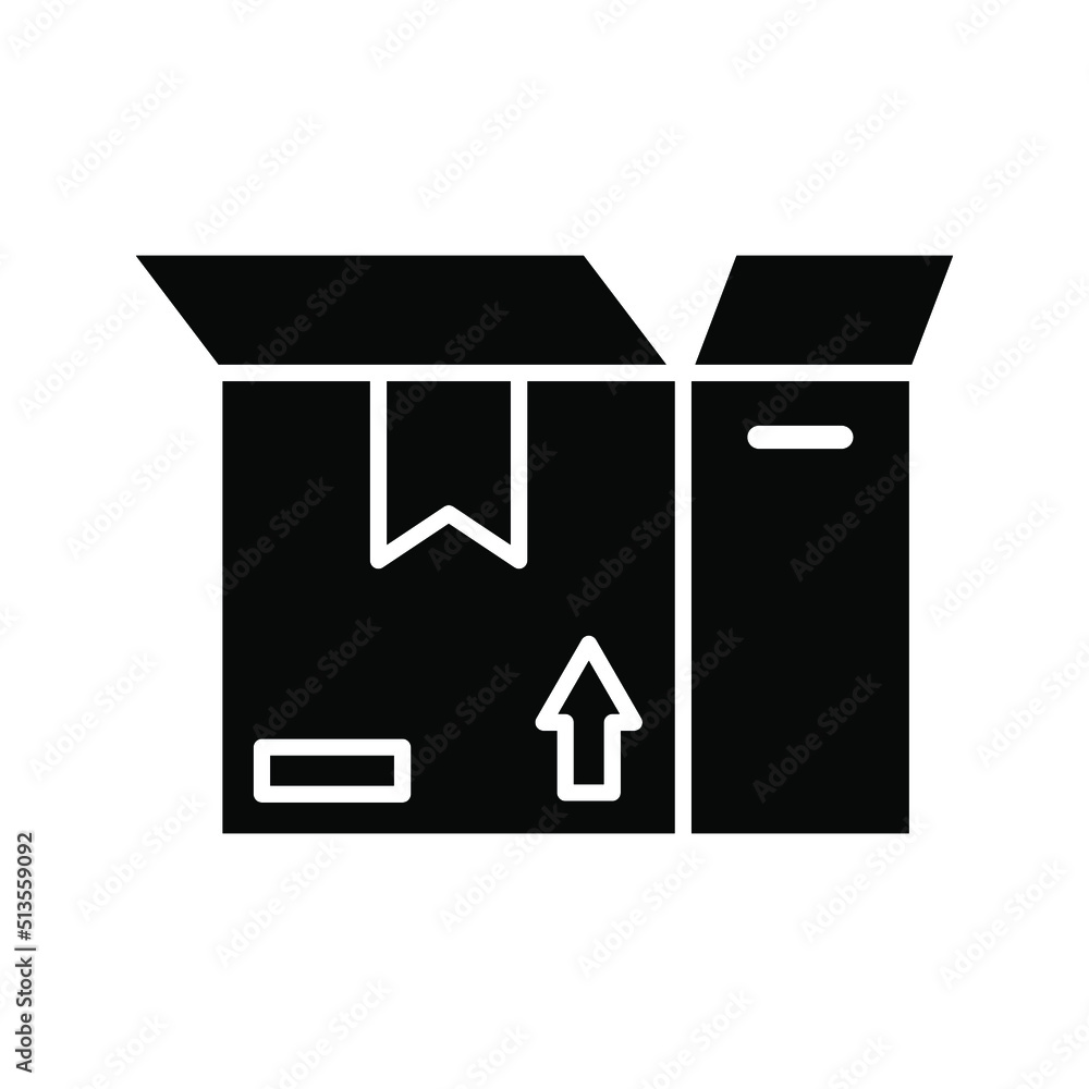 Box icon. packaging sign. vector illustration Box icon. packaging sign. vector illustration