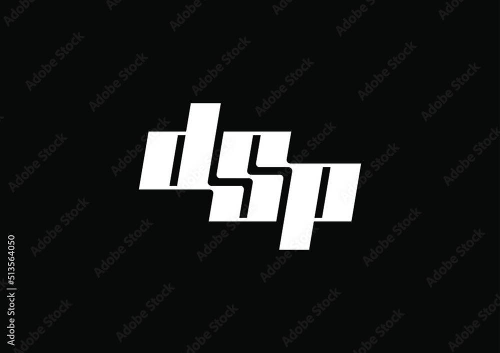 Alphabet letters, initials, monogram, geometric minimalist modern logo D S P, DSP, SDP, PSD, DPS. Icon, typography Alphabet letters, initials, monogram, geometric minimalist modern logo D S P, DSP, SDP, PSD, DPS. Icon, typography