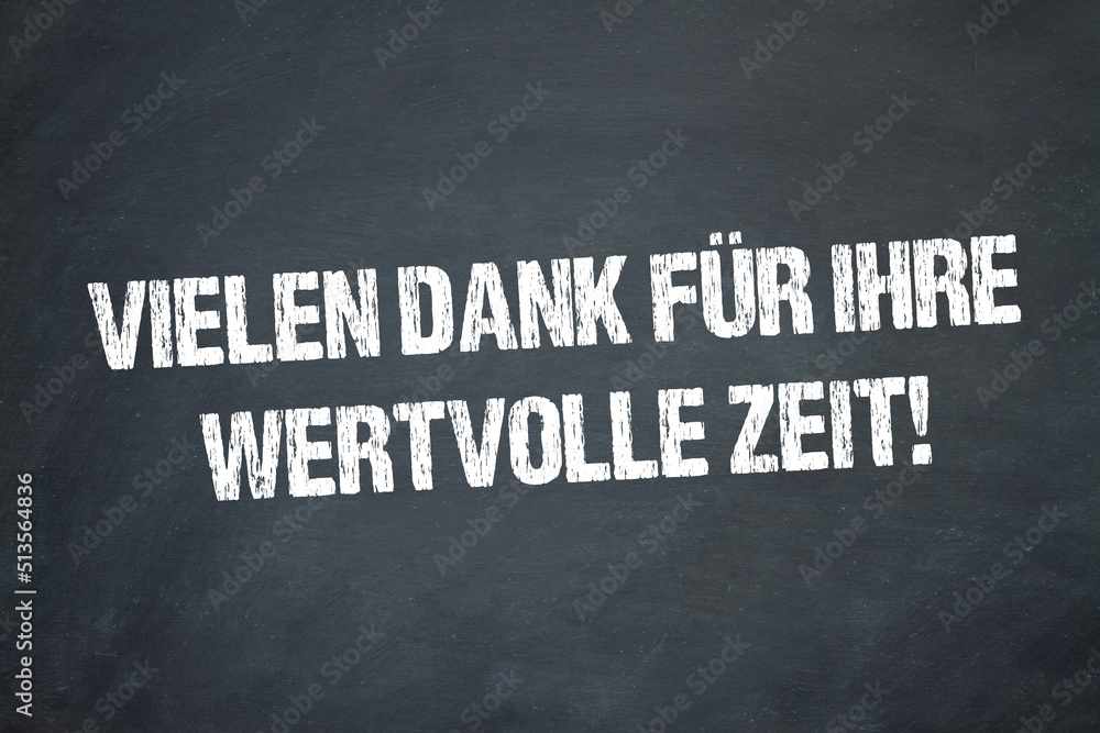 Vielen Dank für Ihre wertvolle Zeit! StockIllustration Adobe Stock