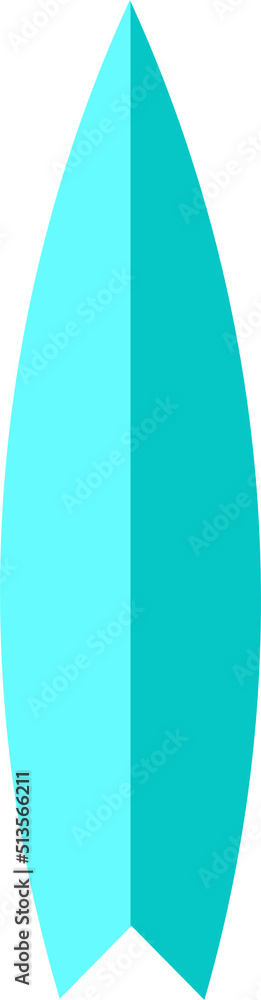 Fototapeta premium isolated Surfing board different patterns and colours illustration. surf board illustration 