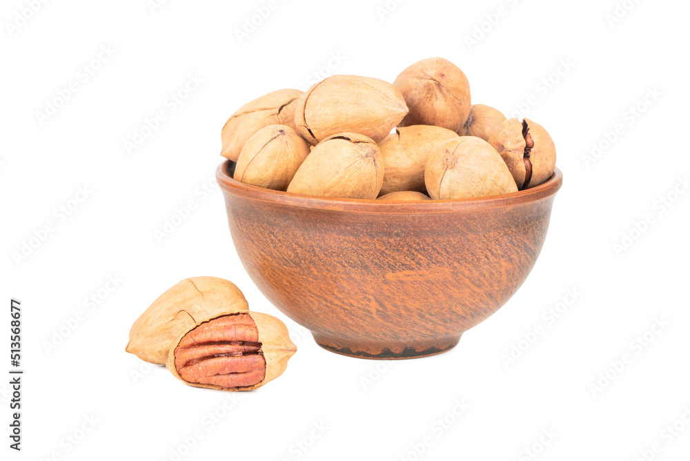 Pecans nuts in a bowl Pecans nuts in a bowl