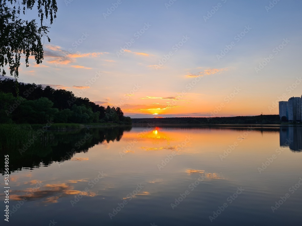 Fototapeta premium sunset landscape