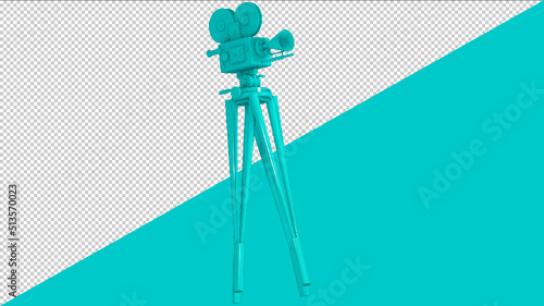 3d render retro camera