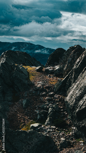 Rocky landscape through the mountains © Arai