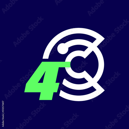 Numeric 4 Crypto Logo