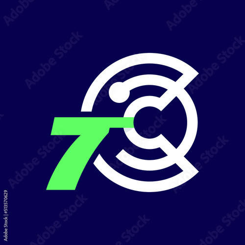 Numeric 7 Crypto Logo