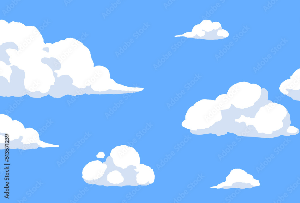 背景素材_青空と雲 背景素材_青空と雲