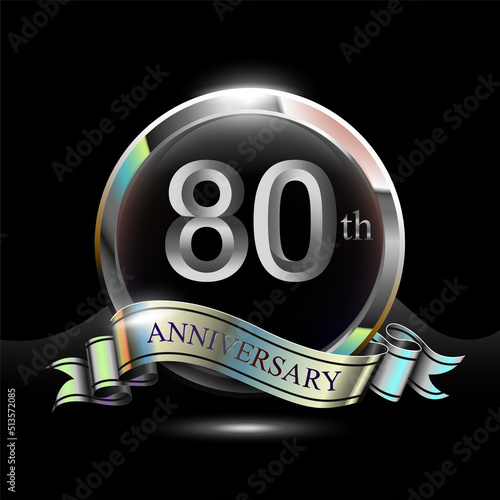 80th silver anniversary logo