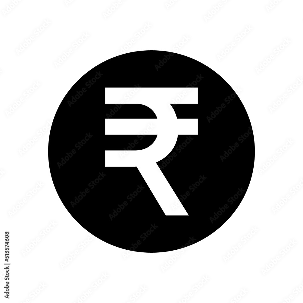 rupees sign simple icon on white background. Vector illustration. rupees sign simple icon on white background. Vector illustration.