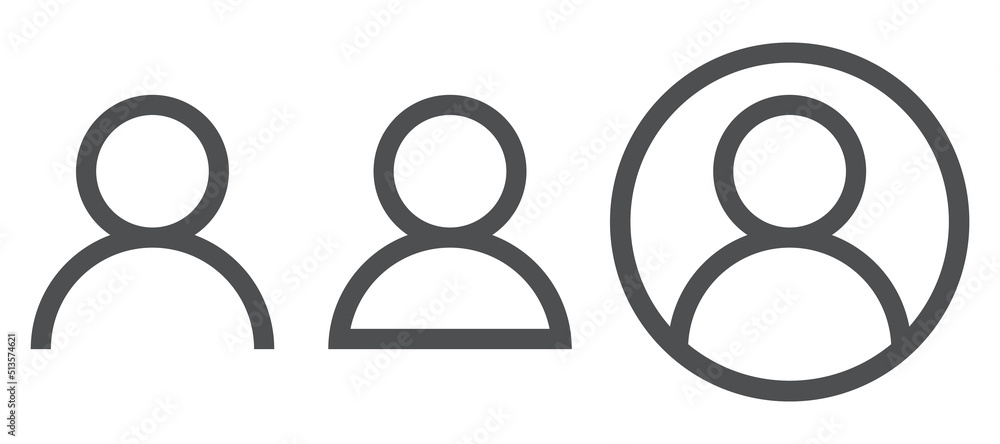 black person line icon icon set black person line icon icon set