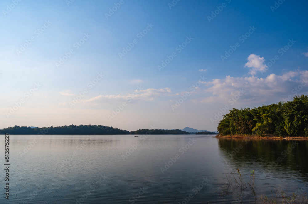 Landscape view of Pom pee view point.Pom Pee viewpoint is located in Khao Laem National Park, Thong Pha Phum district, Kanchanaburi province Landscape view of Pom pee view point.Pom Pee viewpoint is located in Khao Laem National Park, Thong Pha Phum district, Kanchanaburi province