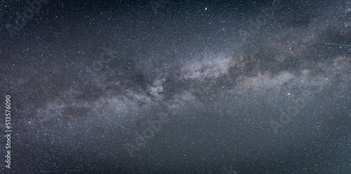 Dark night sky full of stars with milky way detail, Slovakia, Europe