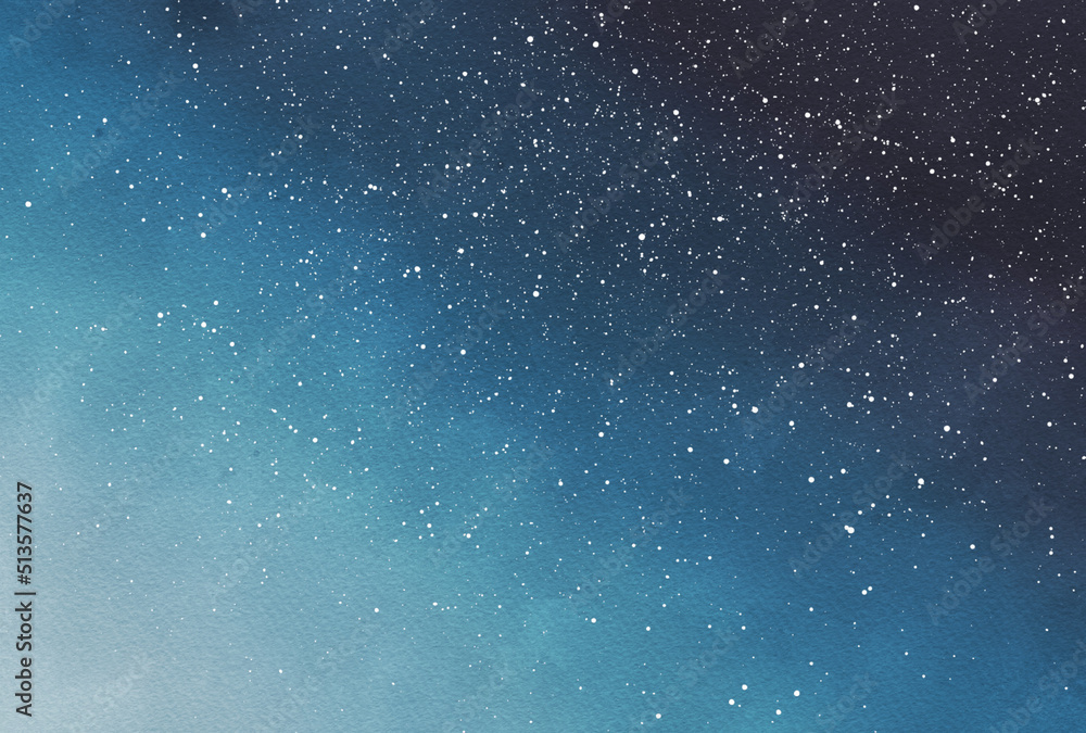 Obraz premium 背景素材_水彩テクスチャ_星空