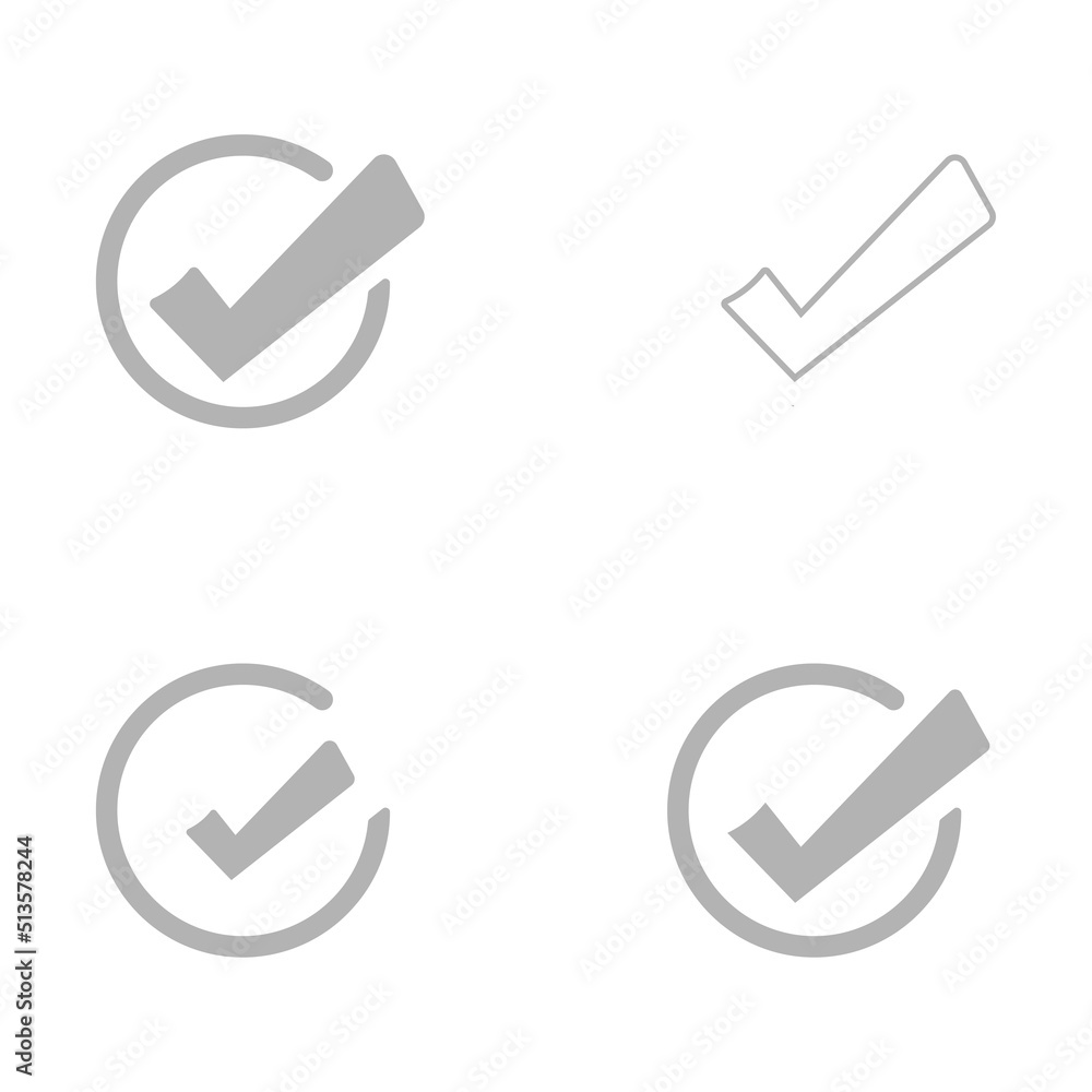check mark icon on a white background check mark icon on a white background
