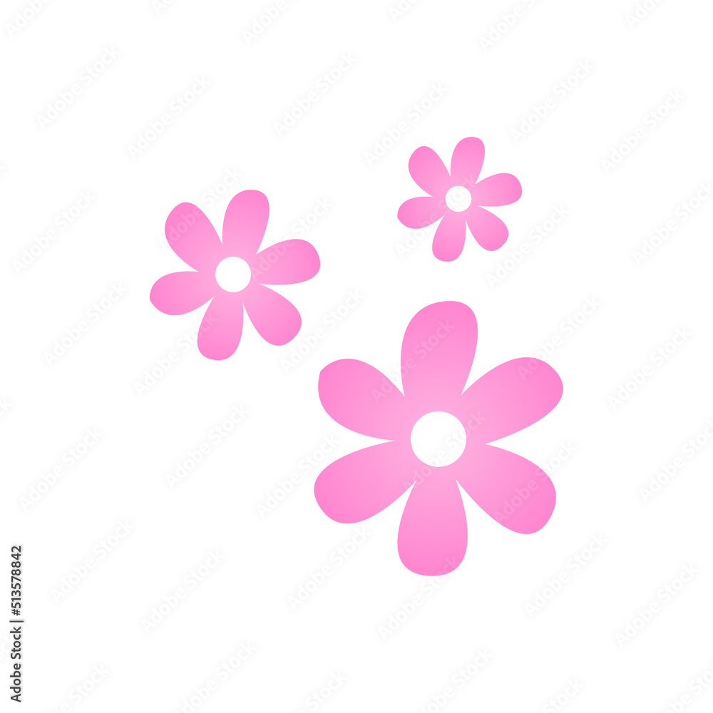 flowers icon on white background, vector illustration flowers icon on white background, vector illustration