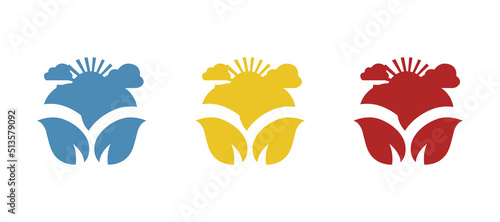 ecology icon, concept of environmental factors, vector illustration