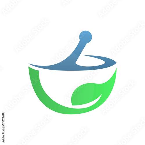 Mortar icon, ecology concept, vector illustration