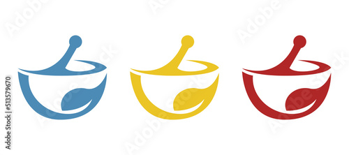 Mortar icon, ecology concept, vector illustration