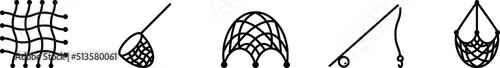 Fishing net icon , vector illustration