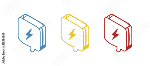 single message icon, cloud, message concept, vector illustration