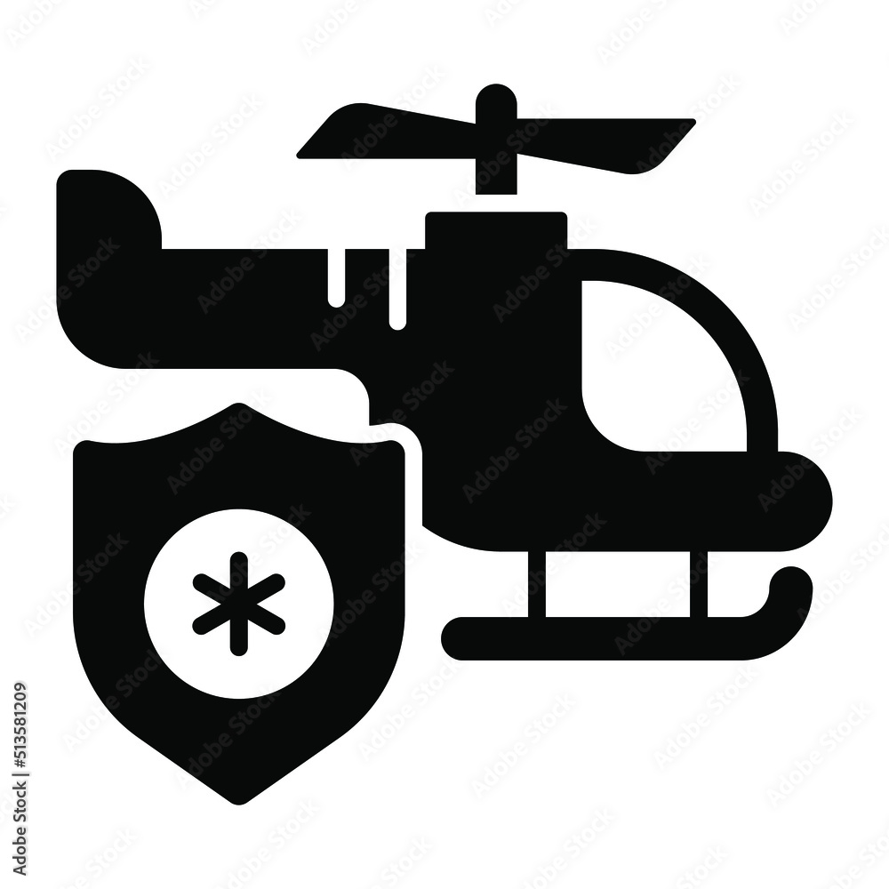 air ambulance Modern concepts design, vector illustration