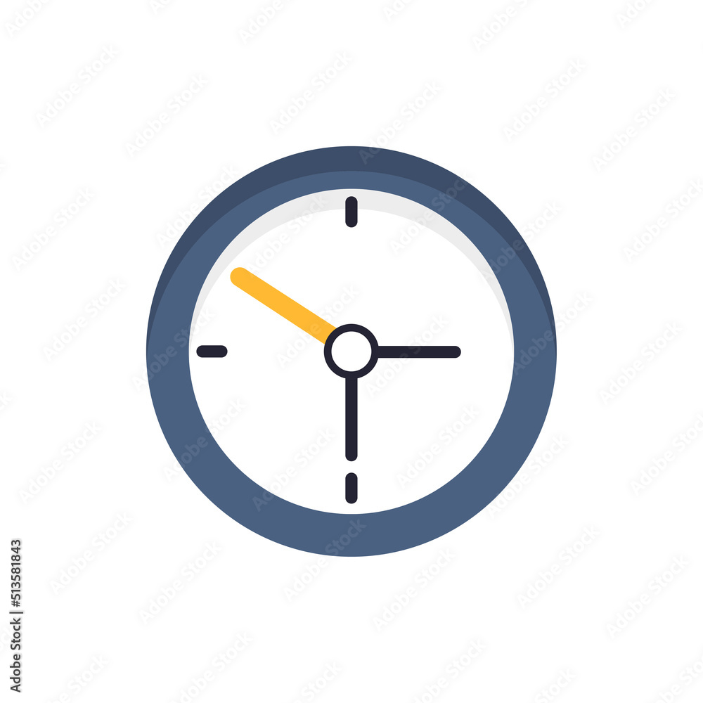 clock icon on a white background, vector illustration clock icon on a white background, vector illustration