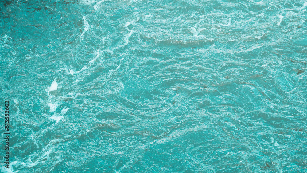 Close-Up view of turbulent water surface.