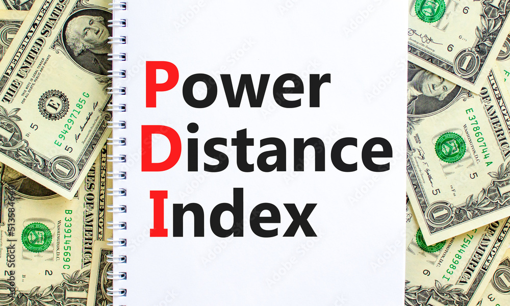 PDI power distance index symbol. Concept words PDI power distance index ...