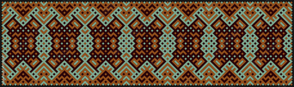 Multicolor truchet tiling connections illustration Multicolor truchet tiling connections illustration