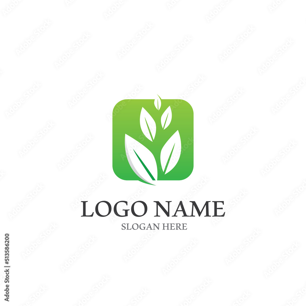 Logos of green Tree leaf ecology nature element vector Logos of green Tree leaf ecology nature element vector