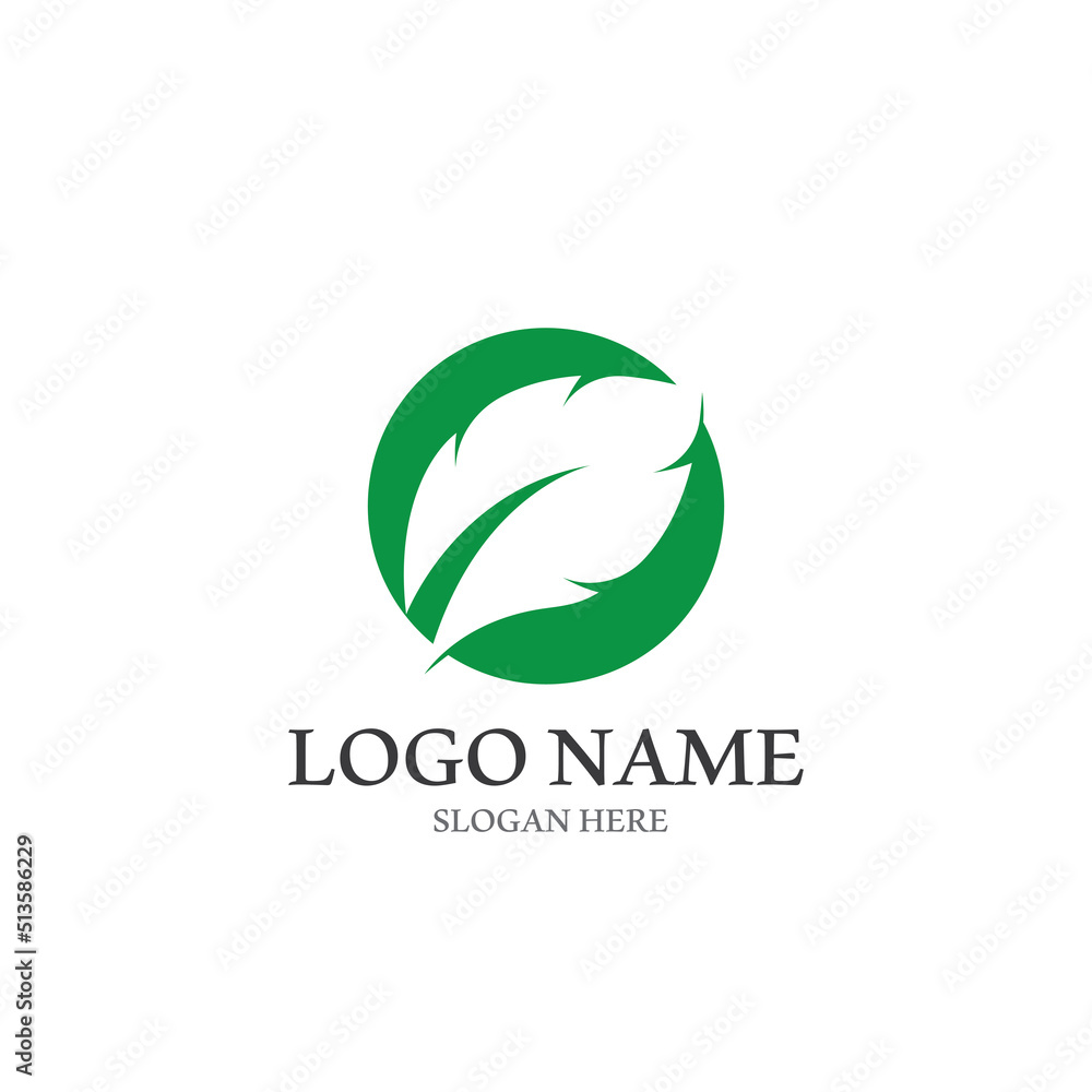 Logos of green Tree leaf ecology nature element vector Logos of green Tree leaf ecology nature element vector