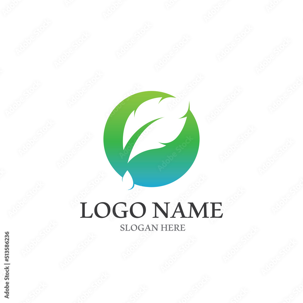 Logos of green Tree leaf ecology nature element vector Logos of green Tree leaf ecology nature element vector