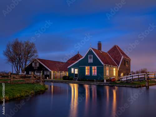 dutch house at blue hour  © Claus