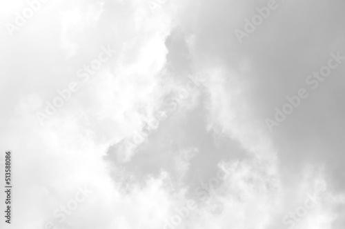 Black sky with white cloud. Dark background before Rainstorm. for wallpaper, backdrop and design.