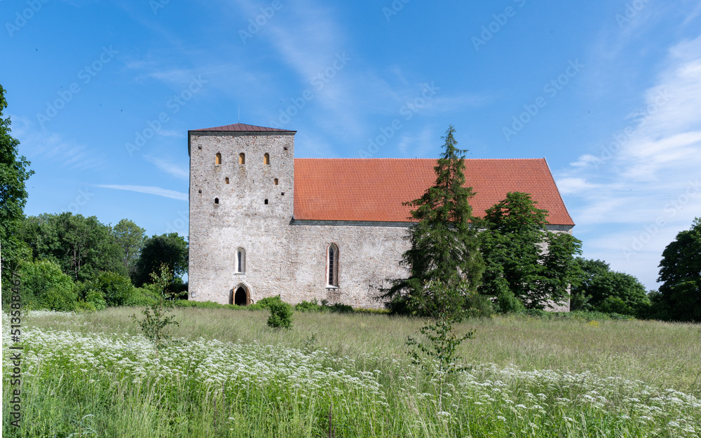 Fototapeta premium church in saaremaa, estonia