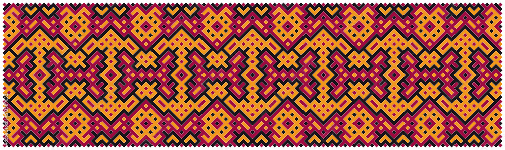 Multicolor truchet tiling connections illustration Multicolor truchet tiling connections illustration