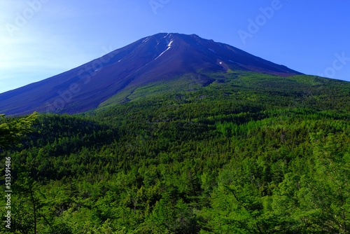20220627富士山吉田口4合目～5合目奥庭からの朝の富士山