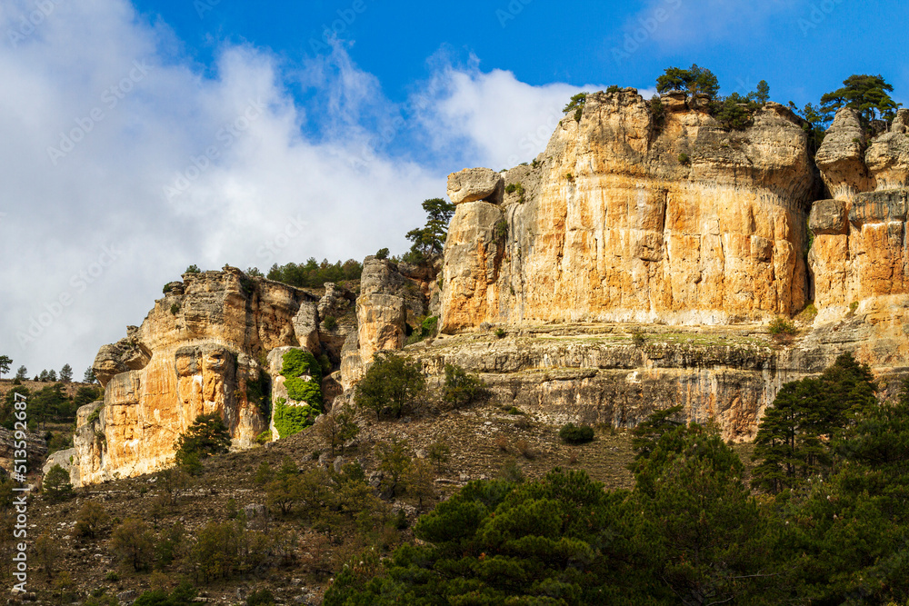 Durch Erosion gebildete Felsenformation in der Serania de Cuenca