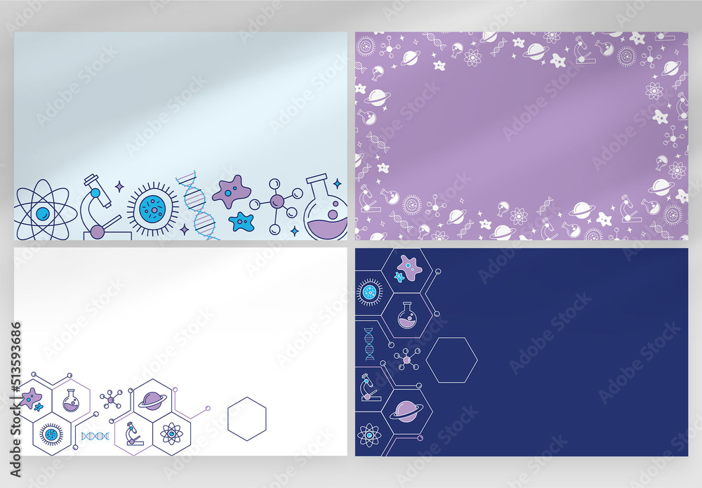 Science Class Backgrounds for Science Presentations Stock Template