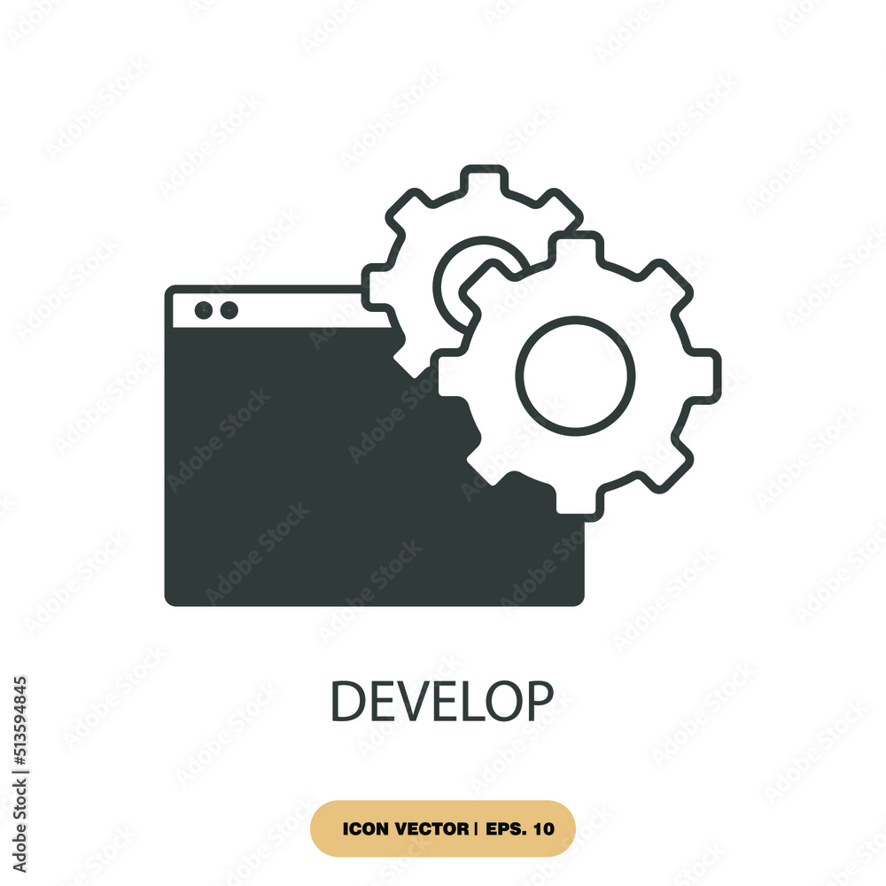 develop icons symbol vector elements for infographic web develop icons symbol vector elements for infographic web