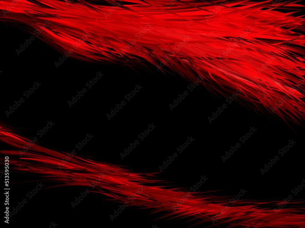 Red acrylic brushstrokes on black background. Red acrylic brushstrokes on black background.