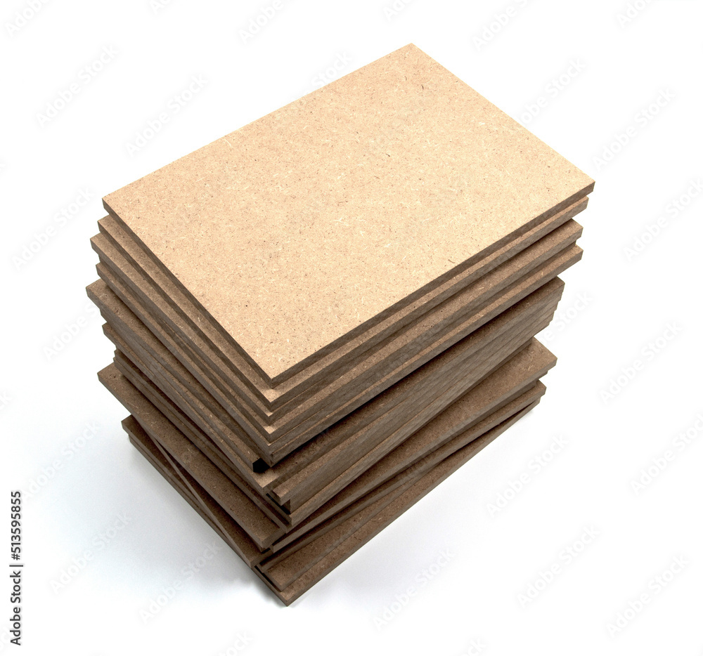 A bunch of boards of raw mdf. A bunch of boards of raw mdf.