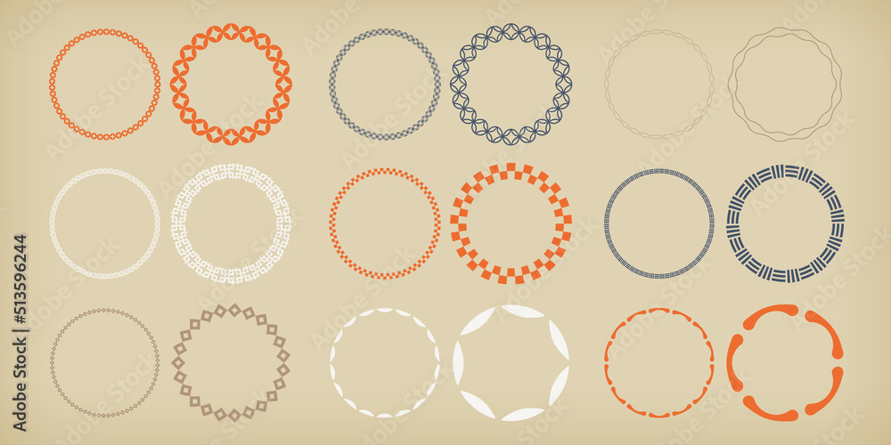 レトロなデザインの小型ラベルセット。