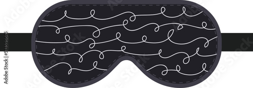 Sleeping mask clipart design illustration