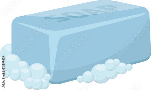 Solid soap for washing clipart design illustration