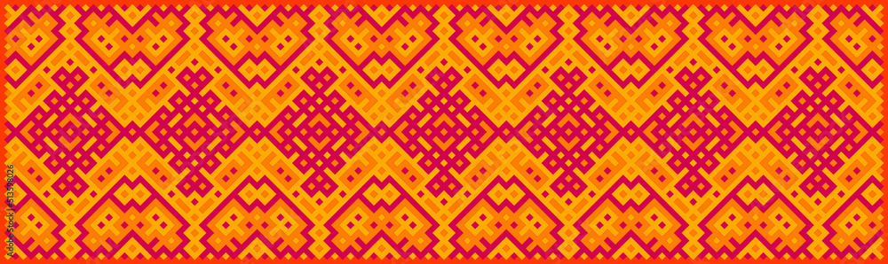 Multicolor truchet tiling connections illustration Multicolor truchet tiling connections illustration