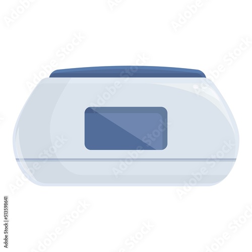 Wax therapy scales icon cartoon vector. Aroma candle. Footcare decoration