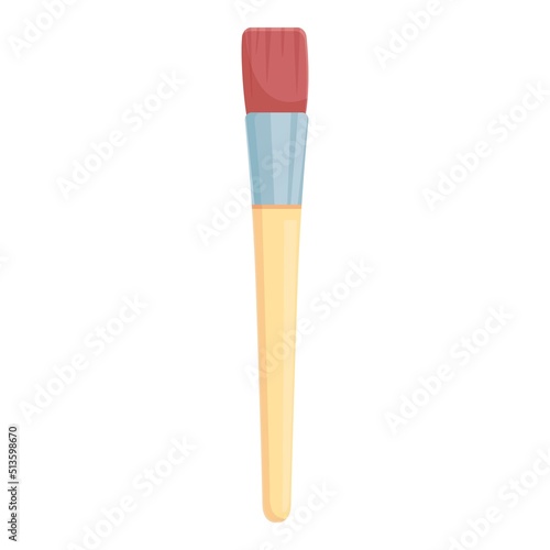 Wax therapy brush icon cartoon vector. Aroma fire. Spa decoration
