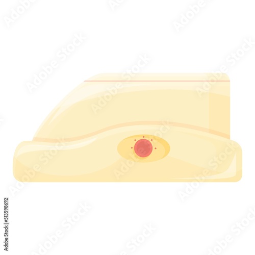 Wax therapy device icon cartoon vector. Aroma candle. Footcare cream